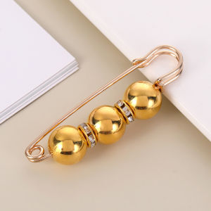 Bộ phụ kiện thắt lưng quần ghim thắt lưng ghim khóa cố định quần áo trâm cài ngọc trai chống lộ phụ kiện quần áo nữ