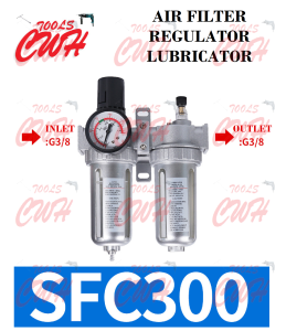 PNEUMATIC COMPRESSED AIR COMPRESSOR FILTER REGULATOR LUBRICATOR AIR PRESSURE CONTROL WATER OIL SEPARATOR SFC200 SFC300 SFC400 SFR200 SFR300 SFR400
