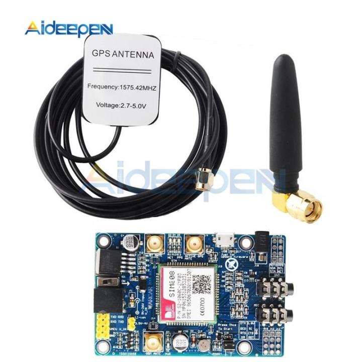 SIM808 GSM GPRS GPS Development Board Module IPX SMA with GPS Antenna ...