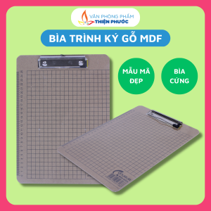 Bìa trình ký Gỗ kẹp tài liệu A4 đơn THIỆN PHƯỚC