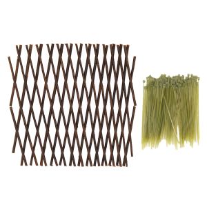 Retractable Trellis Fence Garden Lattice Fence Expandable Fence For Home Outdoor Garden Decoration