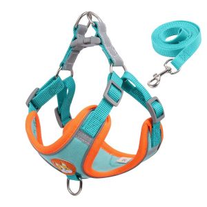 Pet Dog Harness With Leash Pet Adjustable Reflective Harness Vest Kitten Puppy Harness Vest for Pet