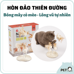 Đồ chơi cho mèo FOFOS Bàn cào móng kết hợp cây lông vũ Chứa catnip cho mèo Bàn cào móng Dây thừng sisal bền bỉ an toàn