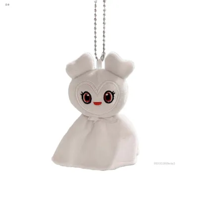 Lovely TWICE Periphery Plush Keychain Toy Stuffed Doll Portable and Lightweight Stuffed Keychain Toy for Students Backpack Decoration LA3PF-ECO-PH