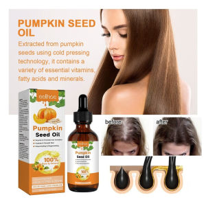 🔥Hot Sale🔥Pumpkin Seed Oil For Hair Growth Treatment Nourishing Scalp Care Repairing Dry Damaged Hair Strengthening Roots For Thicker Hair Moisturizing Hair Care Essential Oil For Strengthening And Supple Hair Root Hair Oil