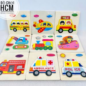 [MỚI VỀ] Đồ chơi trẻ em ghép hình gỗ 3D thông minh cho bé thích lắp ráp xếp hình đồ chơi giáo dục tranh gỗ nổi