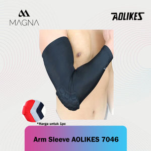 Elbow Pad Sleeve Aolikes 7046 Wrap Deker Pelindung Siku Tangan Arm Sleeve Basket Olahraga Deker Armsleeve Sport Outdoor