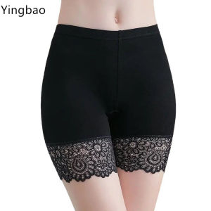 Yingbao Lace Women Short legging Smooth Stretch Seamless Underwear Safety Shorts Summer Underpant