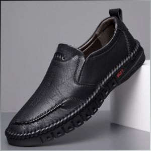 Men S Hoes Soft Formal Leather Shoes Comfort Lining Fashionable Hand-stitched High Quality Cowhide