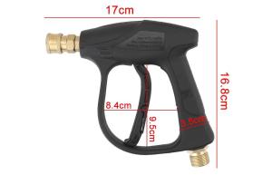 M22-15 Car Wash High Pressure Water Gun Steel Pipe Aluminum Valve Car Cleaning Spray Gun