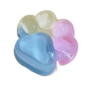 doubleL 捏捏乐 解压玩具 慢回弹slow rising squishy Poached Egg Mini Cat Paw Squeeze Toy Cat Paw Three-color Rainbow Pinch Decompression Toy Cute Sensory Toy Cartoon Fidget Toy Funny Toys