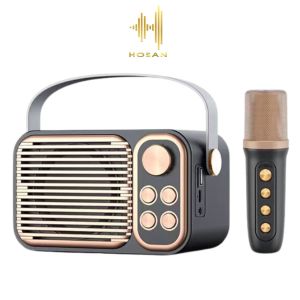 Loa Bluetooth Karaoke Su-Yosd YS104 - Loa xách tay mini YS-104 chất liệu nhựa cao cấp công suất 6W và micro không dây