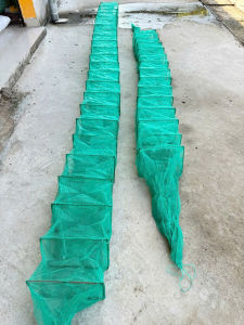 Lú bát quái chuyên đặt tôm tép và các loại cá 15 Vành và 24 Vành ( ĐK 20X30cm - Dài 4m4 và 6m4 ) MS 222.