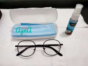 Kacamata MINUS jarak jauh frame oval kecil bahan besi kuat tangkai plastik lentur tipis korean style untuk wanita pria remaja dewasa lensa jernih terbaru kekinian korea ukuran -0.50 s/d -4.00 murah dan berkualitas bisa cod gratis ongkir seluruh indonesia