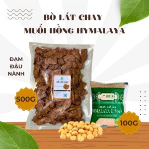 Combo Bò lát chay 500g đậu nành - muối hồng Himalaya Himas-Thực phẩm chay giàu đạm dễ chế biến
