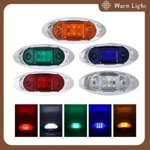 Warm Light 1Pc 12V 24V Auto 6LED Signal Lights Side Marker Trailer Truck Signal Lamp Multifunctional Waterproof Width Light