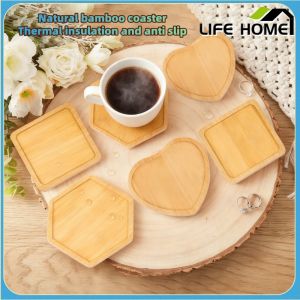 Tea Cup Mat Bamboo Cup Mat Mug Mat Heat-insulating Dining Table Mat High-end Table Mat Bamboo Wooden Tea Cup Mat