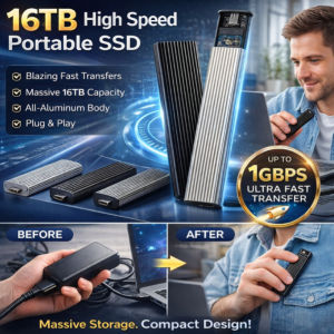 Portable SSD Mini SSD Large Capacity High Speed USB 3.0 External Storage Laptop PC Smartphone Compatible