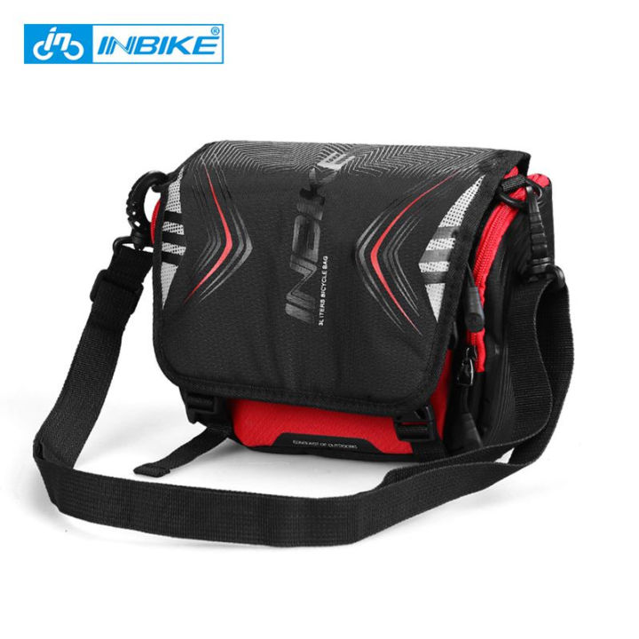 INBIKE Tas Sepeda Multifungsi Sporty Bicycle Bag Waterproof - H-9 - Black/Red