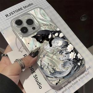 Mačica za slikanje nafte pattern Cool Phone Case For iPhone XR 17 16 Plus 16e  15 14 13 12  Pro Max Anti fall and anti slip case