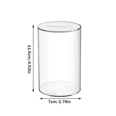 UDECI Clear Piggy Bank Acrylic Large Capacity Coin Container Fashion Birthday Gift Money Saving Box for Adults Kids