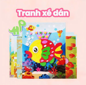BỘ 20 TRANH XÉ DÁN XỐP CHO BÉ RÈN LUYỆN TÍNH KHÉO LÉO