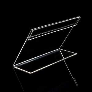 Acrylic Clear Sign Display Holder L-shaped Desktop Price Tag Display Stand Business Card Holders