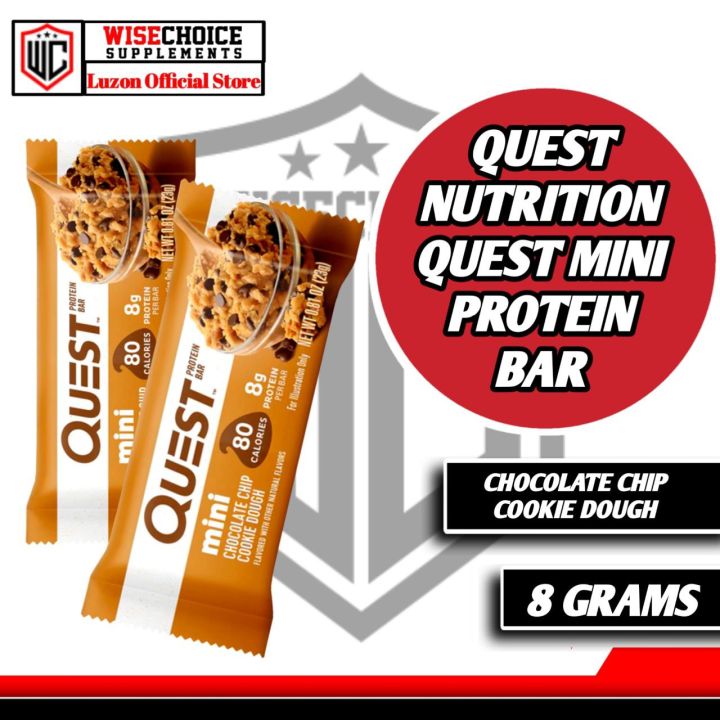QUEST NUTRITION QUEST BAR MINI CHOCOLATE CHIP COOKIE DOUGH EXPIRATION