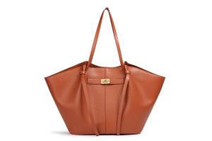 AE Bat-shaped tote bag handbag European and American style trendy shoulder and crossbody bag for women large capacity