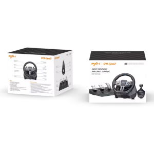 【Selangor in Stock 24h ship】Original PXN V9 Gen 2 Simulator Racing Wheel Pedal Shifter Set for PC Xbox PlayStation & Switch