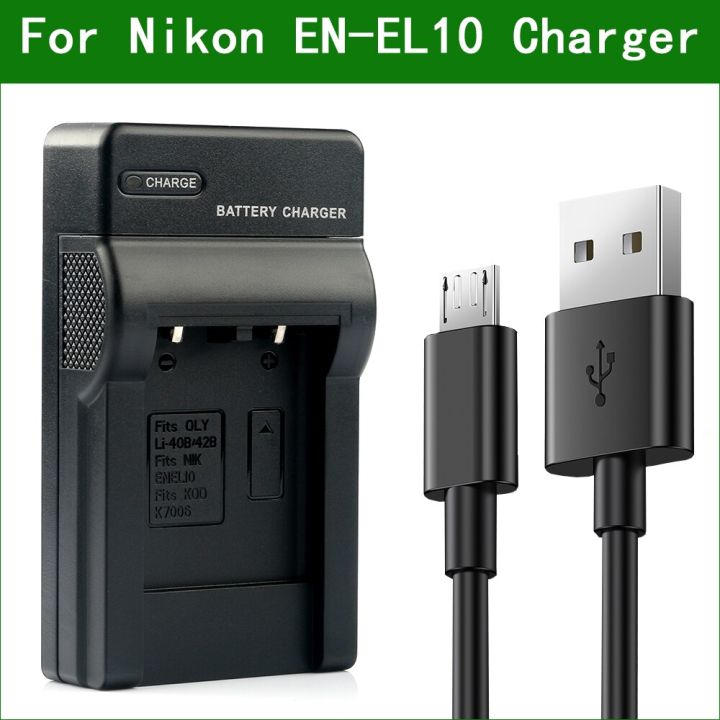EN-EL10 MH-63 Camera Battery Charger for Nikon COOLPIX S60 S80