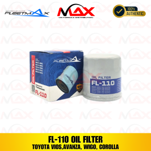 FL 110 FLEETMAX OIL FILTER FOR  TOYOTA COROLLA CORONA CAMRY (ALL) 1989-01 ALTIS ECHO