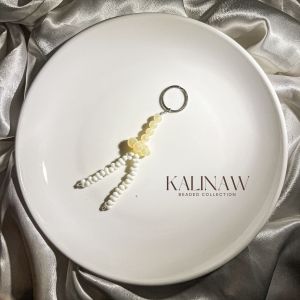 KALINAW PastelPuff Clouds Peanut Beads Beaded Keychain/ Phone Lanyard