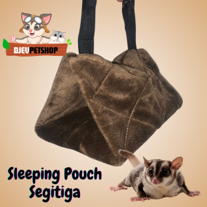DJEVPETSHOP Sleeping Pouch Segitiga Besar Tembus Tempat Tidur Sugar Glider Tupai