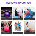 [Free Pump] [55cm , 65cm, 75cm) Fitness Gym Ball Yoga Ball Pilates Balance Exercise Ball Fitness Sports Equipment. 