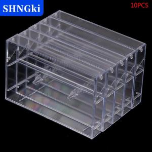 [COD] 🔥🔥🔥SHNGki 10pcs ghi âm trống Cassette trường hợp âm thanh lưu trữ hộp trong suốt chống bụi hộp