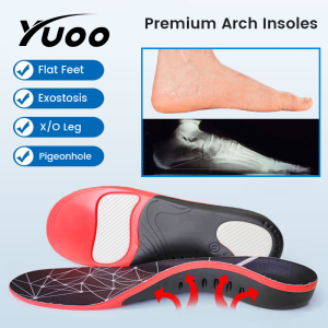 Yuoo 1Pair Orthopedic Insoles For feet Arch Foot Pad X/O Type Leg Correction Flat Foot Arch Support Sports Health Shoes Insert