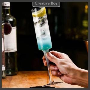 [Creative] 6oz rượu sâm banh ly cocktail ly rượu sâm banh ly rượu vang đỏ ly nhựa có thể tháo rời ren cao chân cốc nước giải khát cup