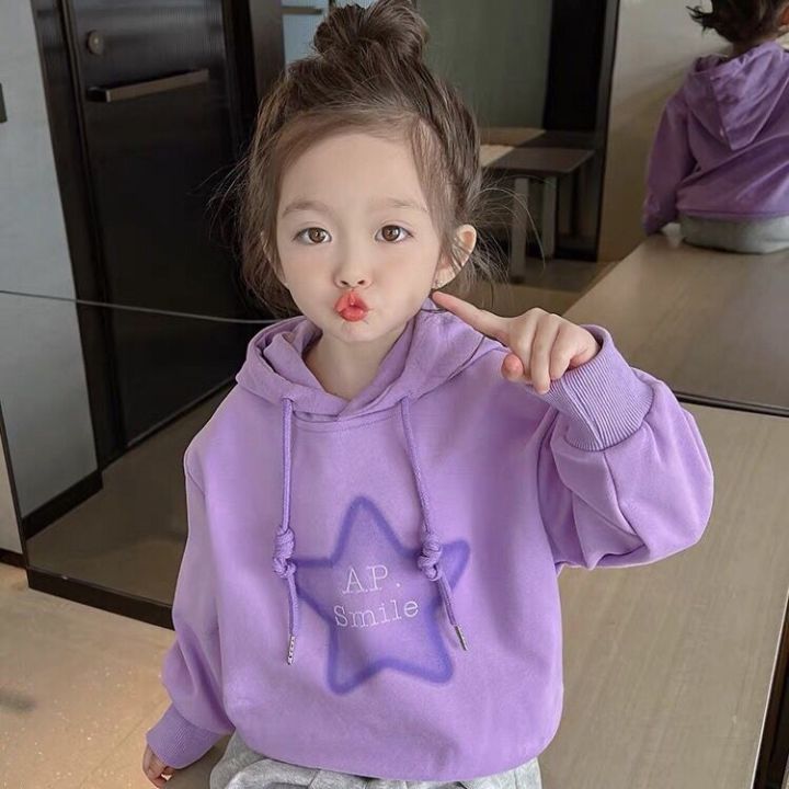 HF Hoodie Kid Oversized Hoodie Korean Style Sweatshirt Girl Fashion Casual Coat Hoodie Cute Hoodie for Girls Sport Top 23080505 Lazada