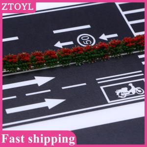 ZTOYL💝 1Roll 5M 1:12 Dollhouse Road Traffic Railway Track Scene Tape Sticker Miniature Parking Scene Curve Sticker Model Decor Toy Accessories