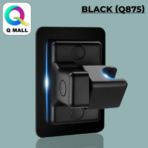 Q MALL No Drill Showerhead Bracket Adjustable Wall Mounted Shower Head Holder for Bathroom Accessories - Silver (Q874)/ Black (Q875)