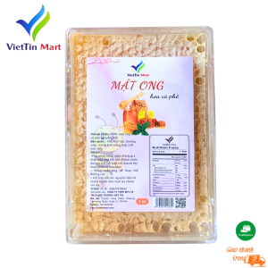 Mật Ong Bánh Tổ Tươi Nguyên Sáp Hộp 500g VietTin Mart
