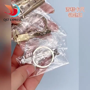 3 gói Mini thước cặp Caliper thẳng răng đồ treo móc khóa công cụ tiện dụng chính xác thu nhỏ Túi thước cặp Caliper Keyring