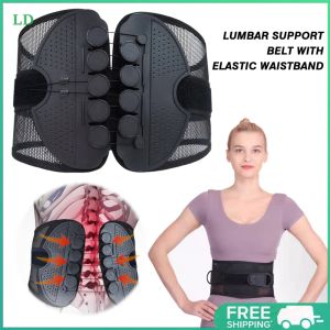 COD [Free Shipping] Adjustable Double Pull Exercise Bands for Back Support Breathable Orthopedic Waist Belt for Fitness and Rehabilitation
