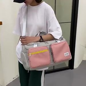 《Mega Deal》Korean Style Women Travel Bag Multi Compartment Beg Balik Kampung Beg Baju Duffel Bag Pakaian Luggage Bag