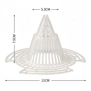 Plant Pot Bottom Air Vent Cone Plastic Drainage Screen for Garden Potted Plants 5 Pieces