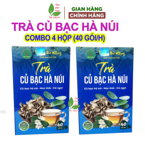 160 gói trà củ bạc hà núi Bảo Khang trà củ bạc hà ngăn ngừa ung thư gút ho cảm cúm mụn nhọt kháng khuẩn