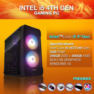 Intel Core i5 6th Gen Gaming Desktop Computer - 16GB RAM | 256GB SSD + 500GB HDD | High-Speed PC for Gaming Office and Study - FREE Accessories Included