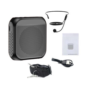 [ส่งจากกทม]ไมค์ช่วยสอน ลำโพงพกพา 8Wเครื่องขยายเสียง วิทยุ FM ลำโพงช่วยสอน ไมค์ลอย ไมค์ไร้สาย โทรโข่ง