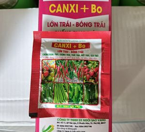 CANXI BO Viên sủi Phân bón Lớn trái chống rụng trái bóng trái lên màu 1 viên 10Gram dùng 20 - 40 Lít